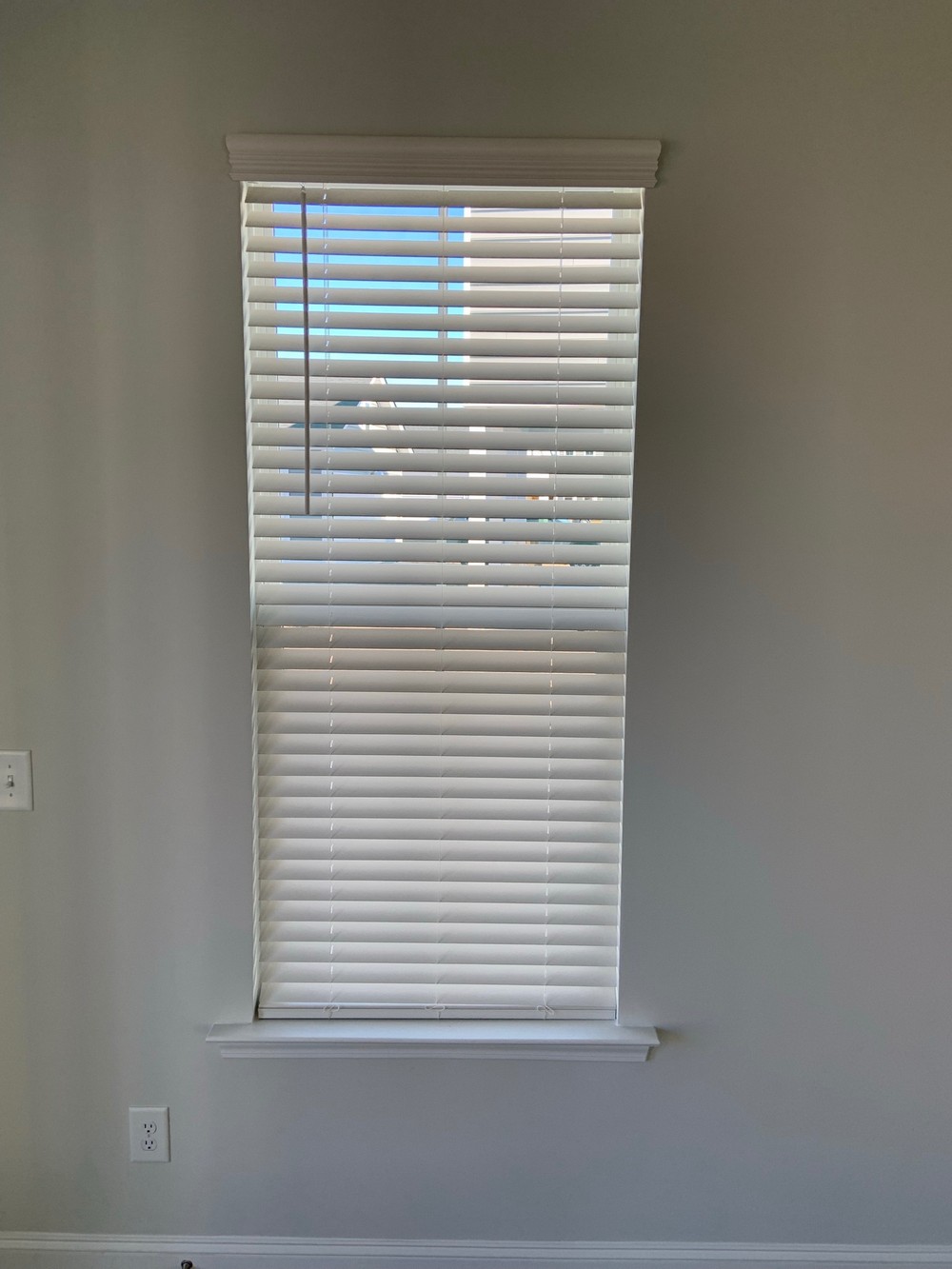 Customer Faux Blind Install on Summers Corner in Summerville, SC